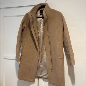 J. Crew Stadium Coat (Tan, Size 0)